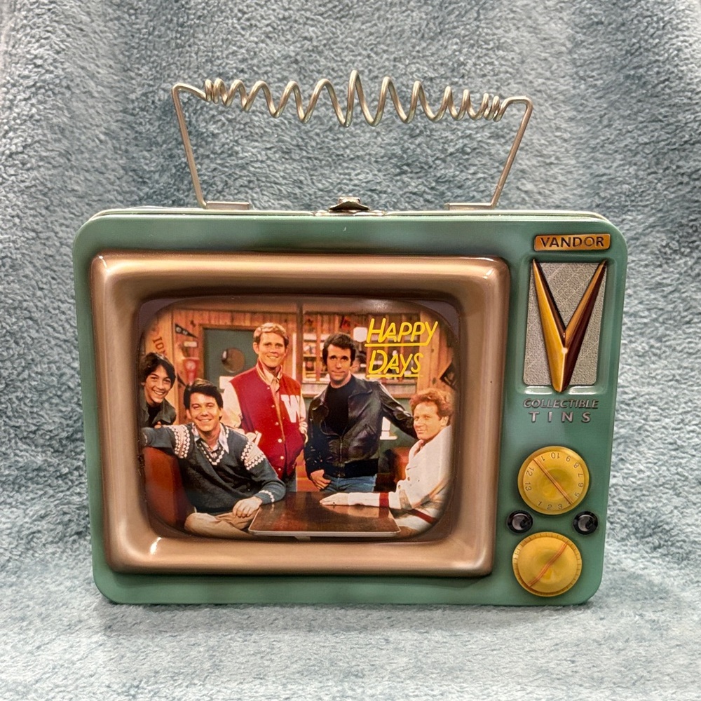 Retro TV Tin Box - Green